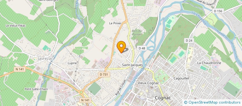 localisation de l'entreprise SC ANGELIER à COGNAC