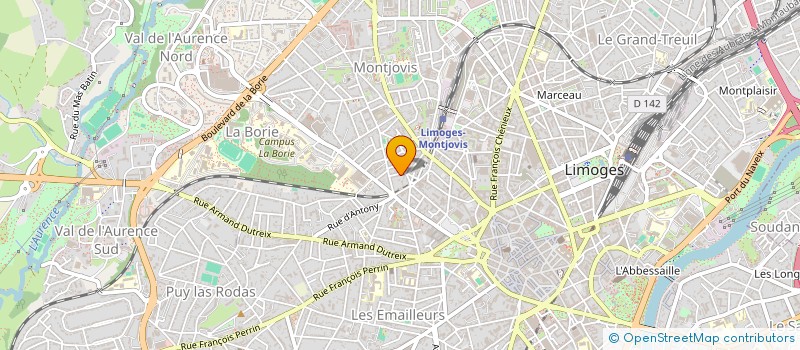localisation de l'entreprise SC ARGUIN DR à LIMOGES
