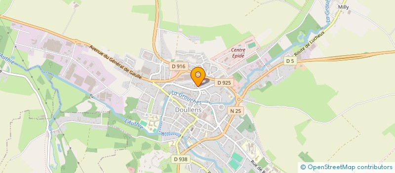 localisation de l'entreprise SC AS  DOULLENS