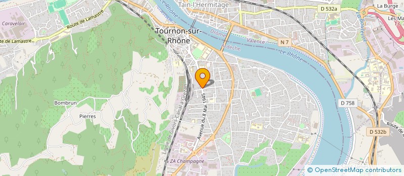 localisation de l'entreprise SC ASKOS à TOURNON-SUR-RHONE