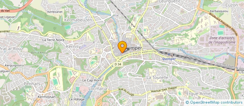 localisation de l'entreprise SC AU FIL DE L'EAU à QUIMPER