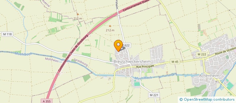 localisation de l'entreprise SC AUCHANJE INVEST  BREUSCHWICKERSHEIM