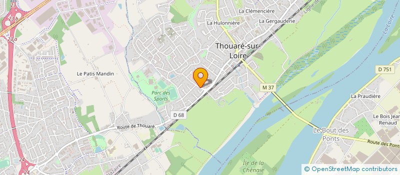 localisation de l'entreprise SC AURAY CHASSE ET NATURE  THOUARE-SUR-LOIRE