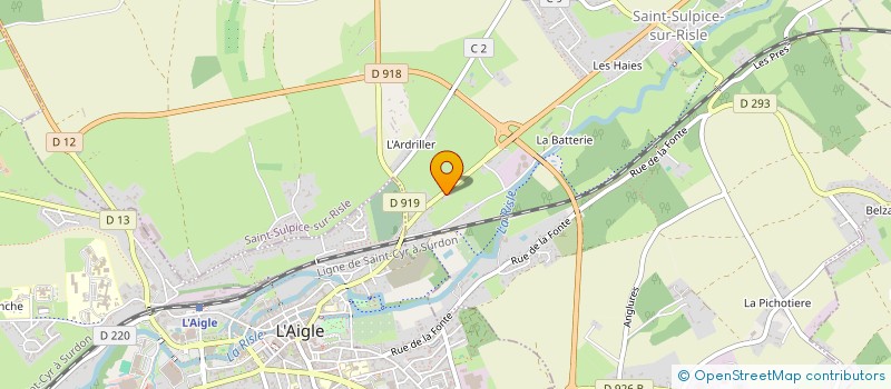 localisation de l'entreprise SC AUTO à SAINT-SULPICE-SUR-RISLE