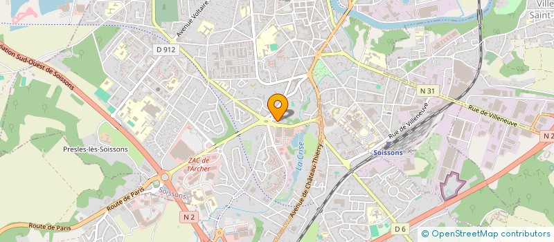 localisation de l'entreprise SC AUTOMOBILE à SOISSONS