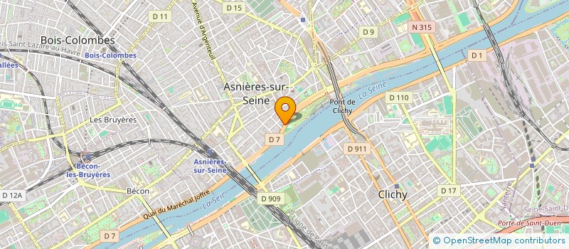 localisation de l'entreprise SC B NADJA à ASNIERES-SUR-SEINE