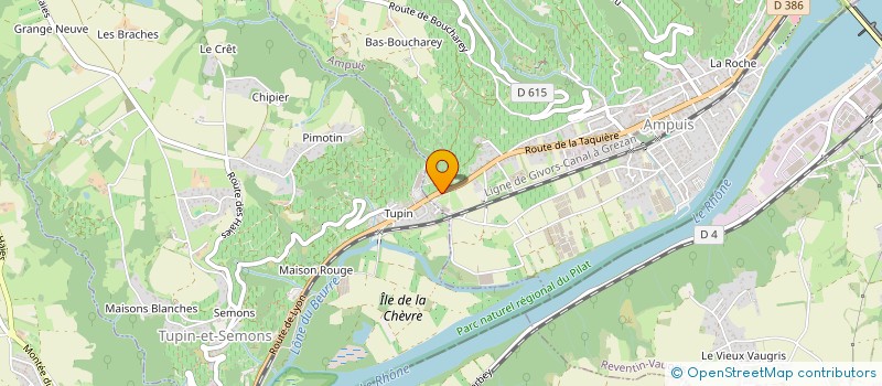 localisation de l'entreprise SC B2CV  AMPUIS