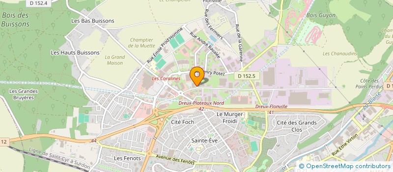 localisation de l'entreprise SC BATIMENTS à DREUX