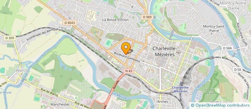localisation de l'entreprise SC BAULMONT 11  CHARLEVILLE-MEZIERES