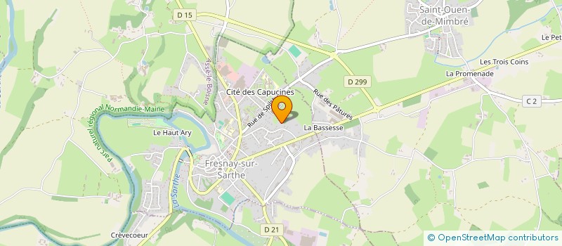 localisation de l'entreprise SC BEAUVERGER  FRESNAY-SUR-SARTHE