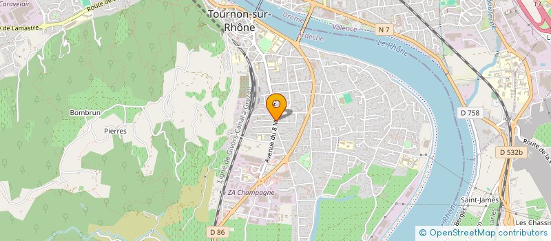 localisation de l'entreprise SC BEBL à TOURNON-SUR-RHONE