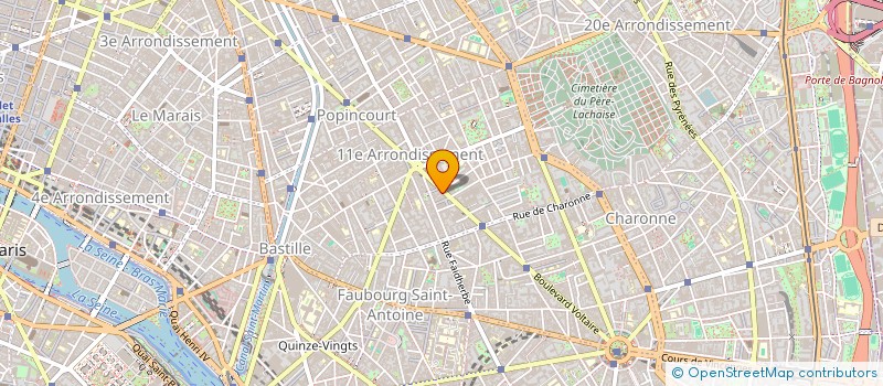 localisation de l'entreprise SC BEL  PARIS