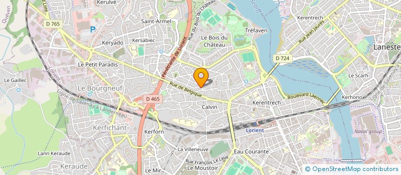 localisation de l'entreprise SC BERTHE-LE GUILLOCHET  LORIENT