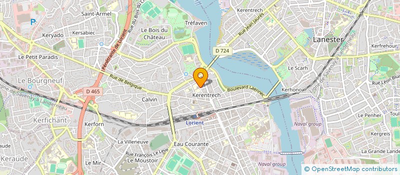 localisation de l'entreprise SC BERTIC-DESARD  LORIENT