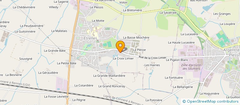 localisation de l'entreprise SC BETIN F  ETRELLES