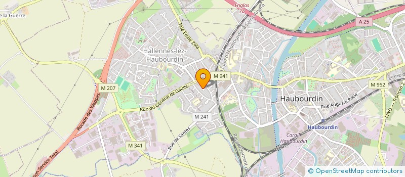 localisation de l'entreprise SC BHLL  HAUBOURDIN