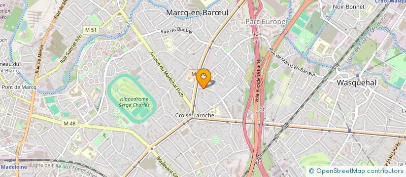 localisation de l'entreprise SC BILBO à MARCQ-EN-BARŒUL