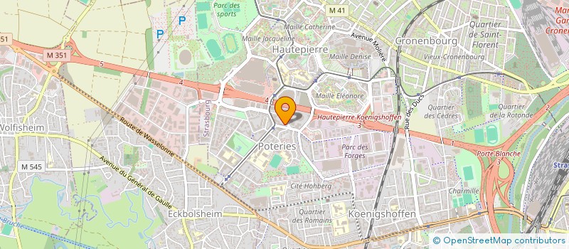 localisation de l'entreprise SC BIO ROBERTSAU à STRASBOURG