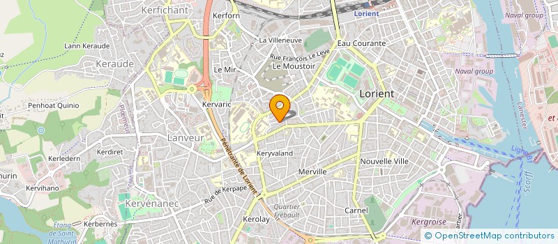 localisation de l'entreprise SC BIZIEN-RAMEY  LORIENT