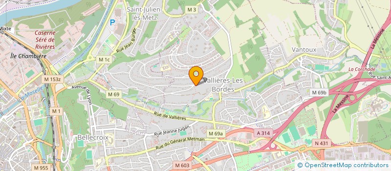 localisation de l'entreprise SC BLAK  METZ