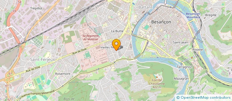 localisation de l'entreprise SC BOIS 97 à BESANCON