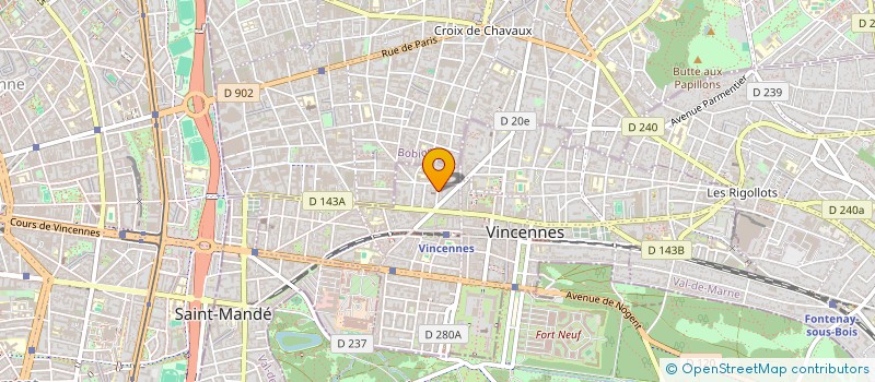 localisation de l'entreprise SC BOIS VERT 76 à VINCENNES