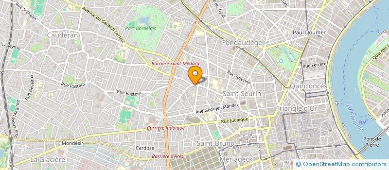 localisation de l'entreprise SC BOLIVAR  BORDEAUX