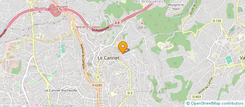 localisation de l'entreprise SC BOUCHER INVESTISSEMENTS à LE CANNET