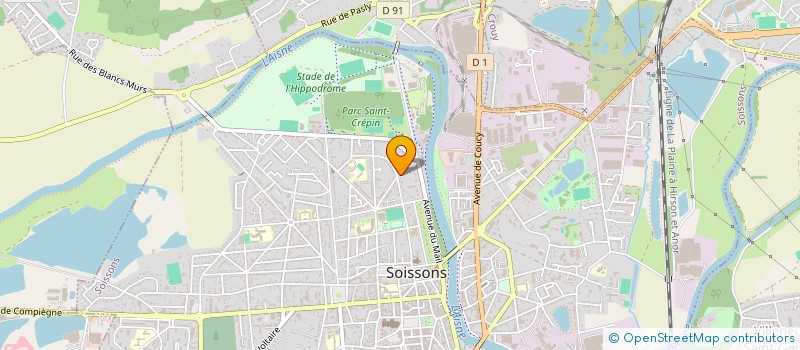 localisation de l'entreprise SC BRD HOLDING à SOISSONS