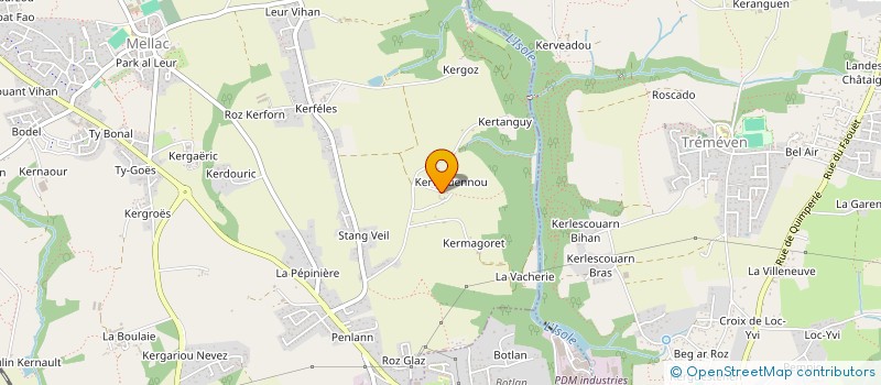 localisation de l'entreprise SC BREHAT  MELLAC