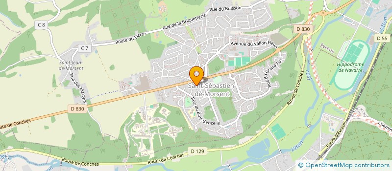 localisation de l'entreprise SC BRIERE IMMOBILIER & INVESTISSEMENT  SAINT-SEBASTIEN-DE-MORSENT