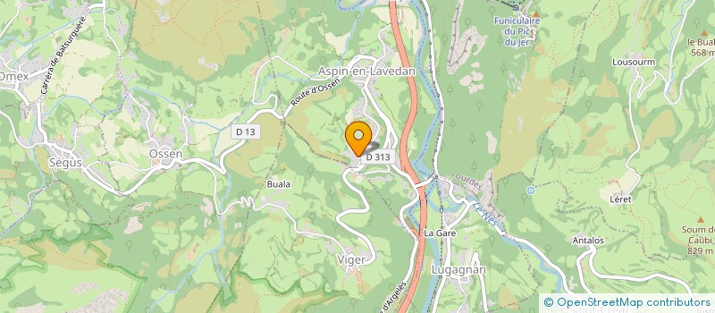 localisation de l'entreprise SC BUALA  ASPIN-EN-LAVEDAN