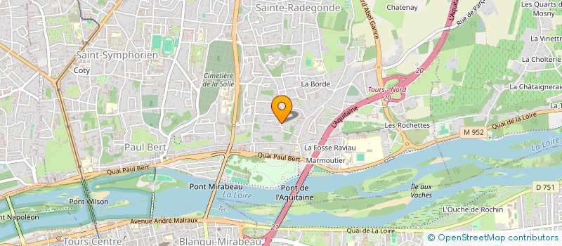 localisation de l'entreprise SC C.A.M  TOURS
