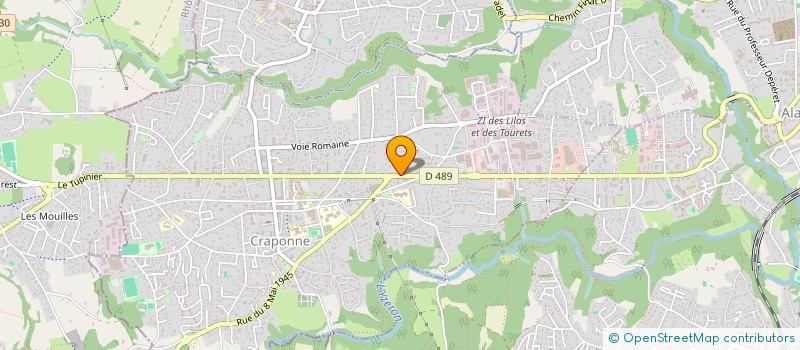 localisation de l'entreprise SC C.L.Z.A. INVEST  CRAPONNE