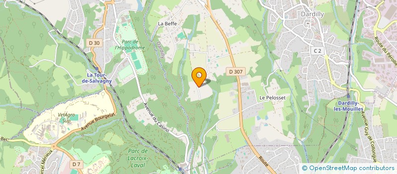 localisation de l'entreprise SC C.P.A  DARDILLY