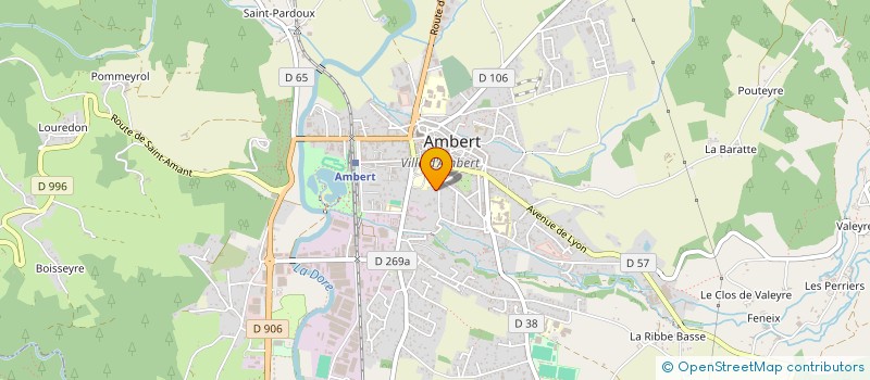 localisation de l'entreprise SC C TAMET à AMBERT