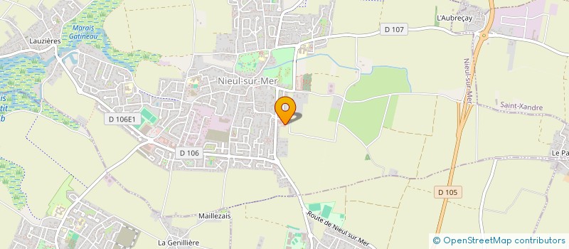 localisation de l'entreprise SC CABINET DENTAIRE - PINSON  NIEUL-SUR-MER