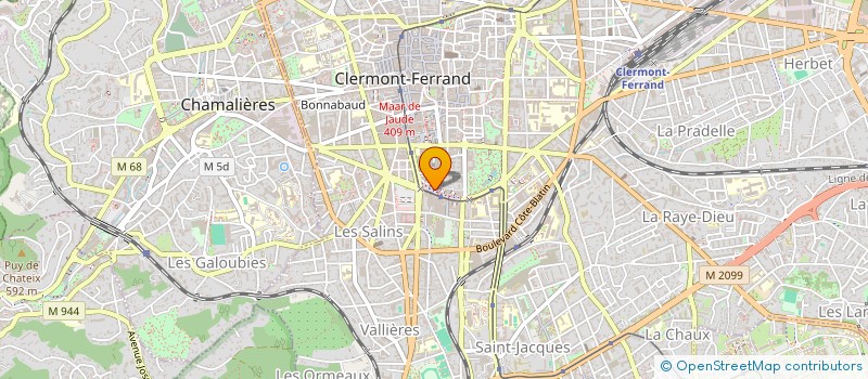 localisation de l'entreprise SC CABINET MEDICAL GERGOVIA  CLERMONT-FERRAND