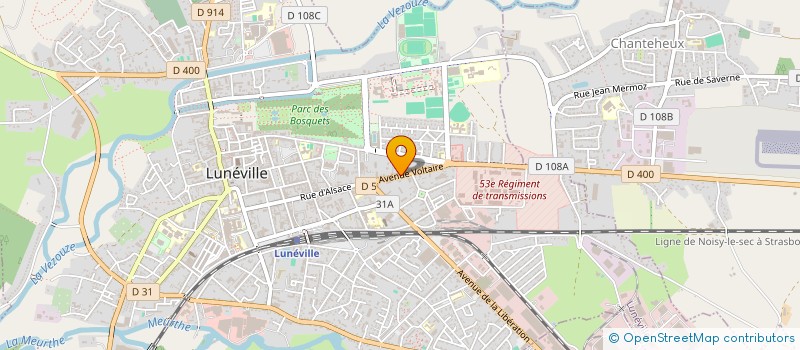 localisation de l'entreprise SC CABRI  LUNEVILLE