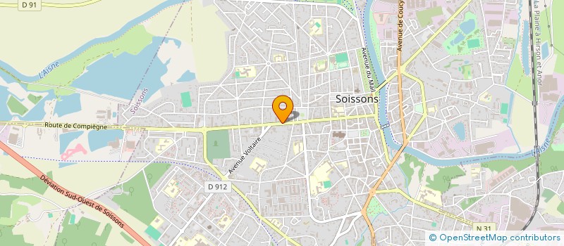 localisation de l'entreprise SC CACOI à SOISSONS