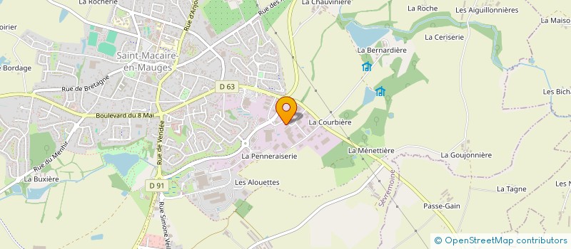 localisation de l'entreprise SC CAFP à SEVREMOINE