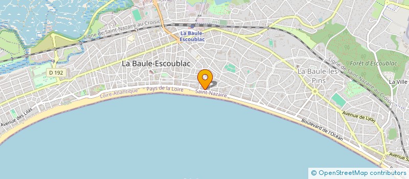 localisation de l'entreprise SC CANOPEE RIVAGE  LA BAULE-ESCOUBLAC