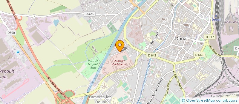 localisation de l'entreprise SC-CAR à DOUAI