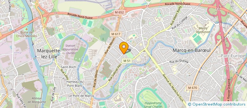 localisation de l'entreprise SC CARPAM à MARCQ-EN-BARŒUL