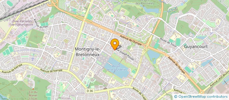 localisation de l'entreprise SC CARPE DIEM, SOCIETE CIVILE A CAPITALE VARIALBLE  MONTIGNY-LE-BRETONNEUX