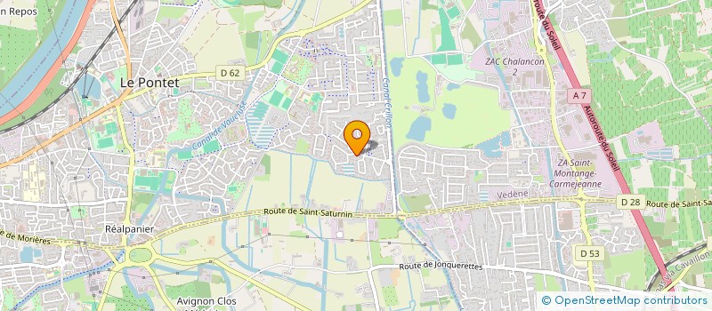 localisation de l'entreprise SC CARRELAGES à LE PONTET