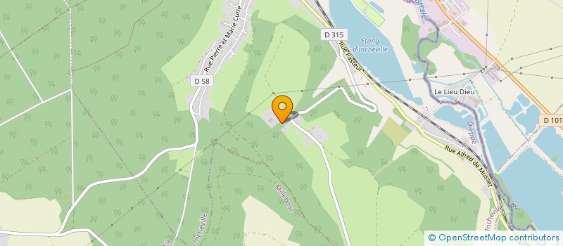 localisation de l'entreprise SC CATTEAU  INCHEVILLE