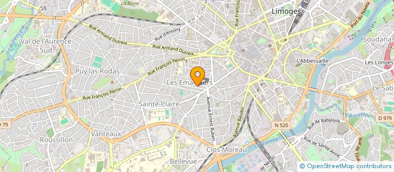 localisation de l'entreprise SC CCOSP à LIMOGES