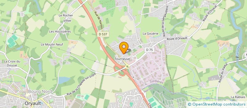 localisation de l'entreprise SC CEDHAN  TREILLIERES