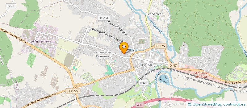 localisation de l'entreprise SC CGMD  LE MUY